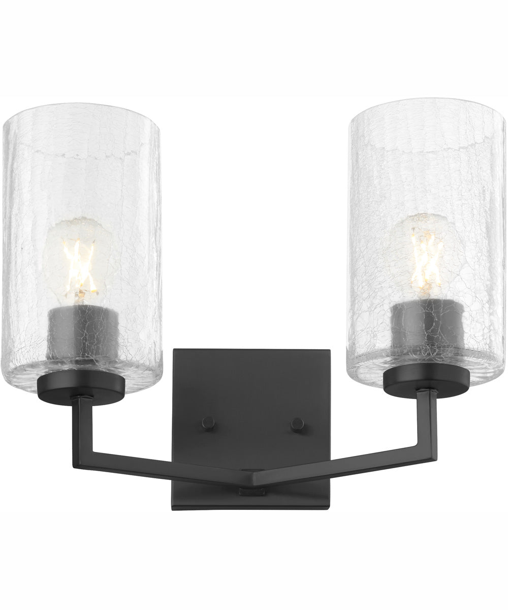 Merrick 2-light Wall Mount Light Fixture Matte Black