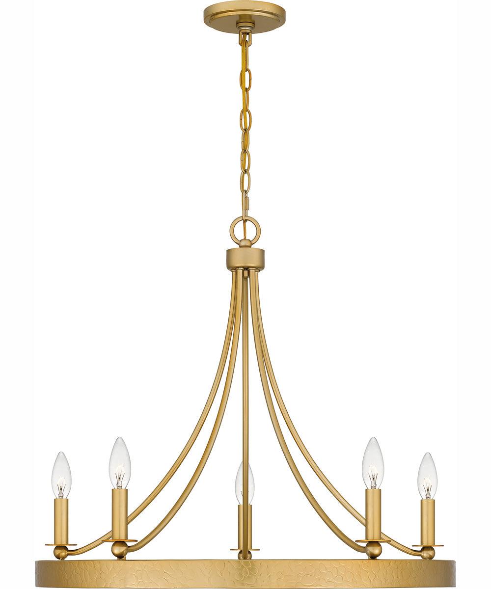 Aspyn 5-light Chandelier Light Gold