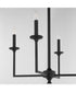 Eldorado 4-light Chandelier Matte Black