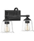 Nicholas Medium 2-light Bath Light Earth Black