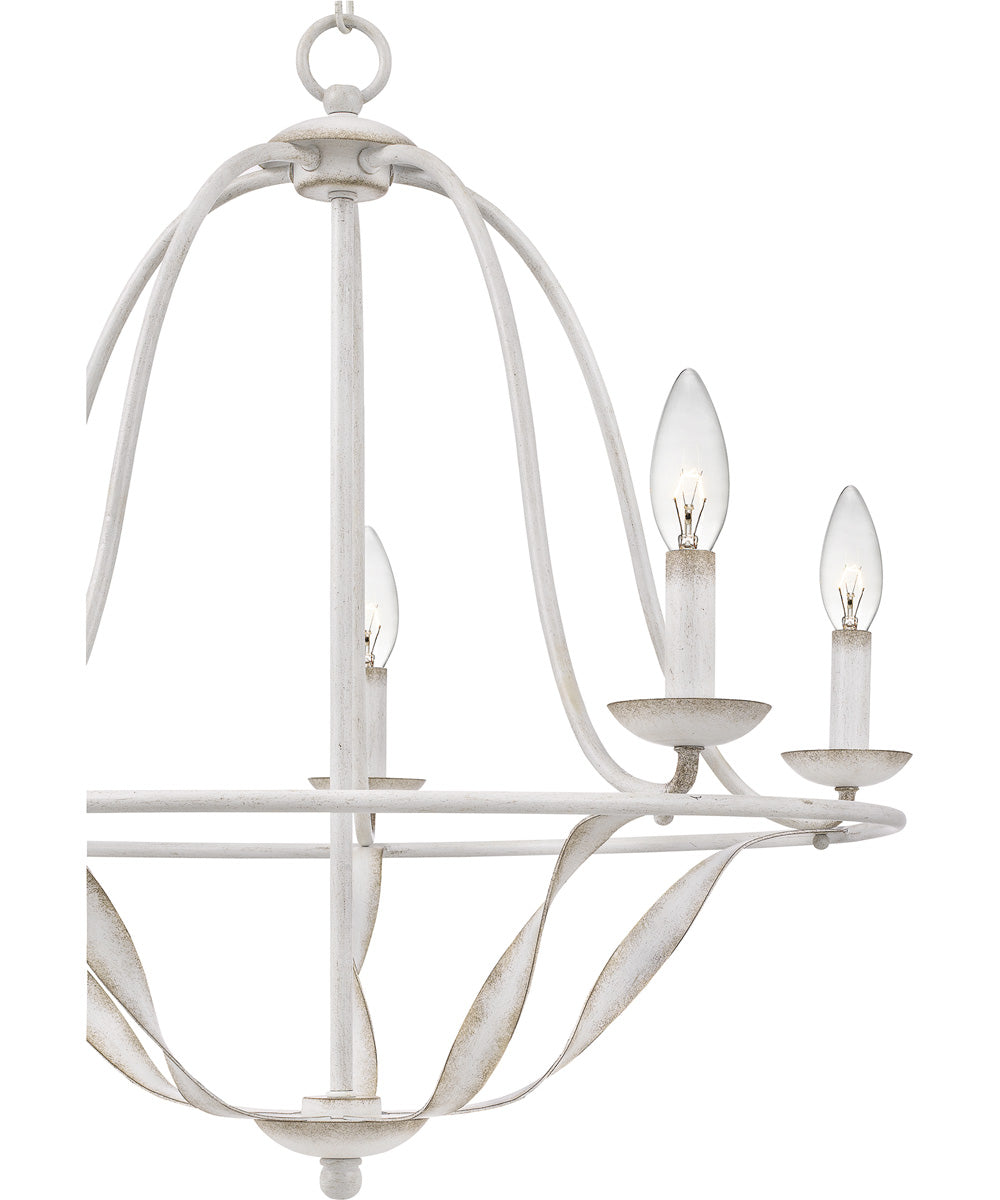 Bradbury 5-light Chandelier Antique White