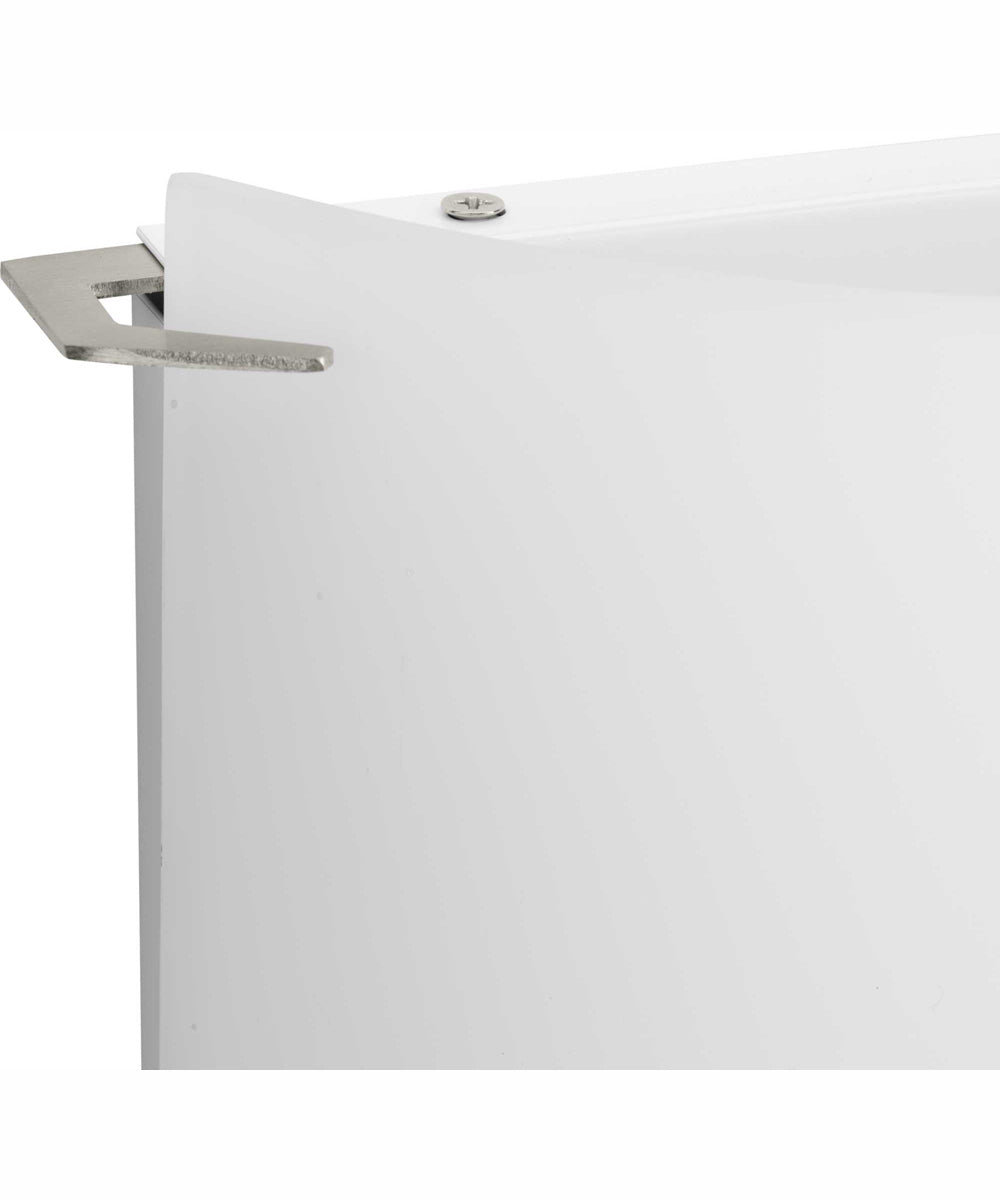 Modern Glass Sconce 2-Light Wall Sconce Brushed Nickel