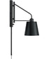 Alden 1-Light Sconce Matte Black
