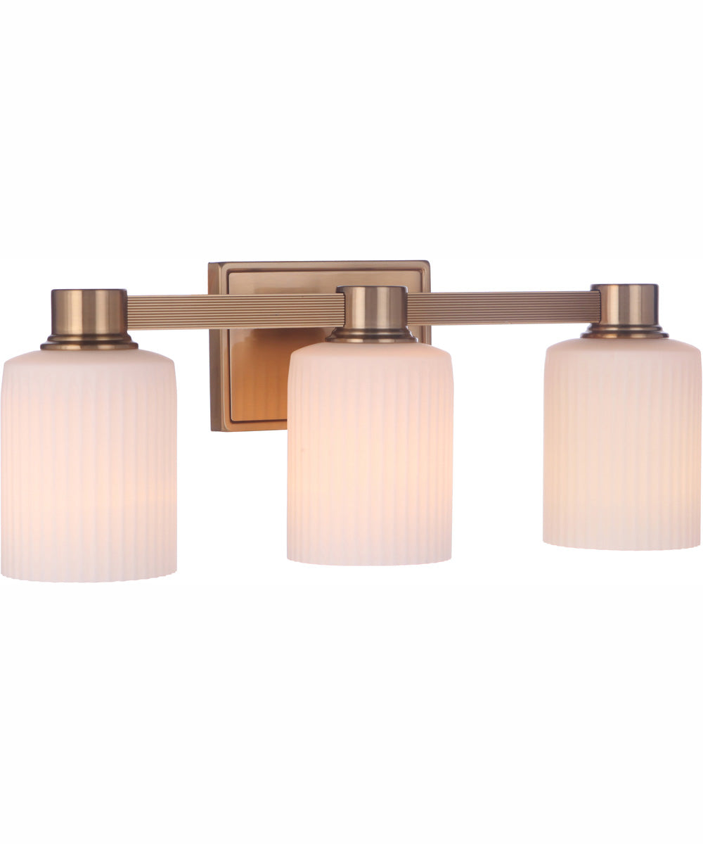 Bretton 3-Light Vanity Satin Brass