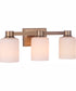 Bretton 3-Light Vanity Satin Brass