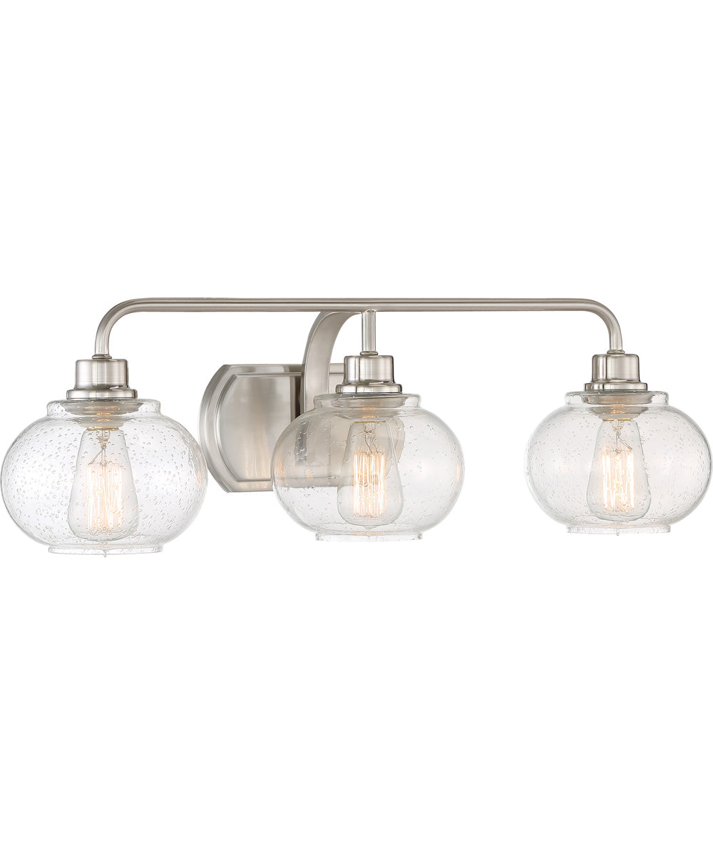 Trilogy Large 3-light Bath Light Brushed Nickel