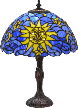 17"H Sun Moon & Stars Table Lamp