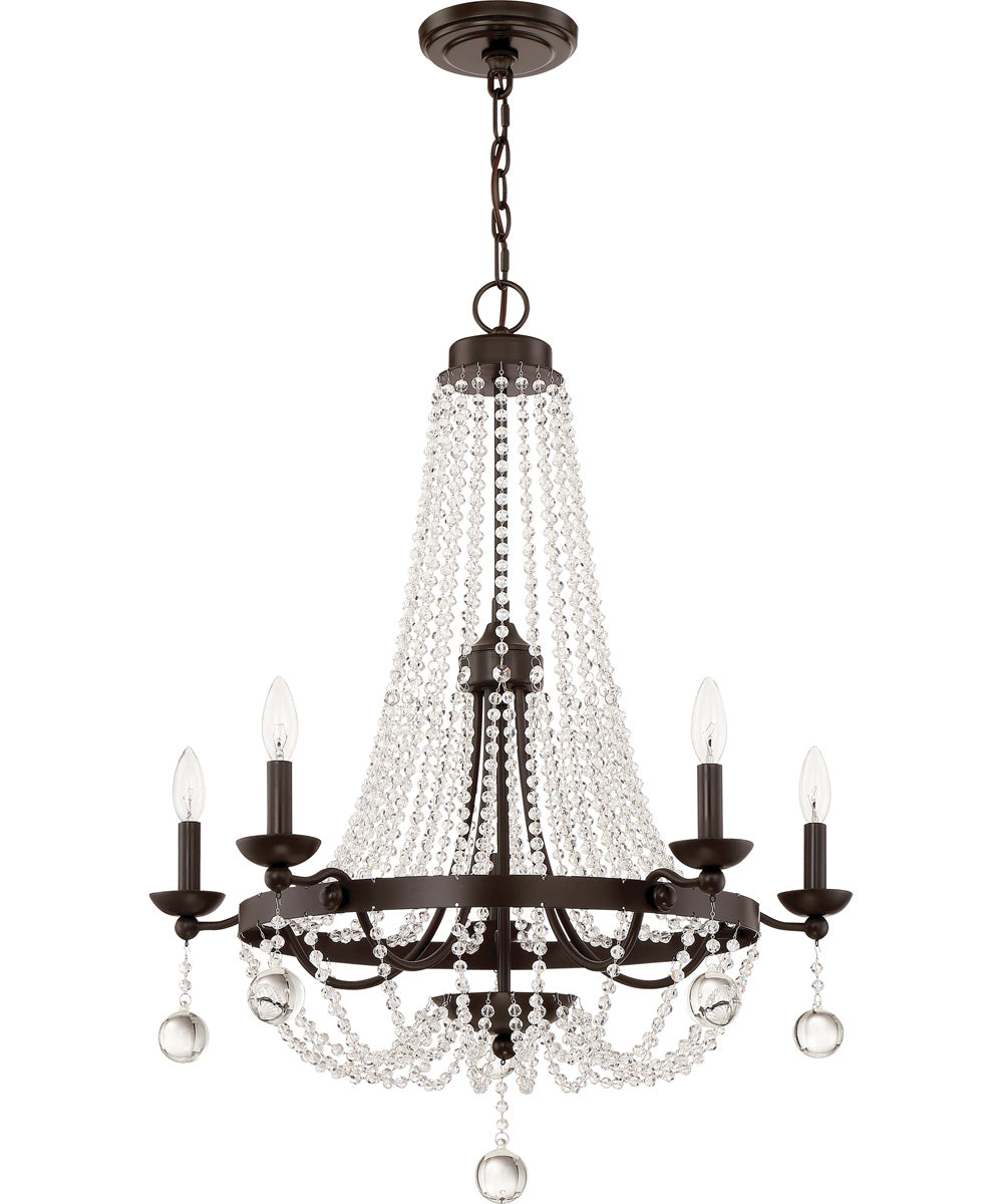 Livery 5-light Chandelier Western Bronze