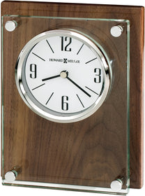 7"H Amherst Tabletop Clock Walnut