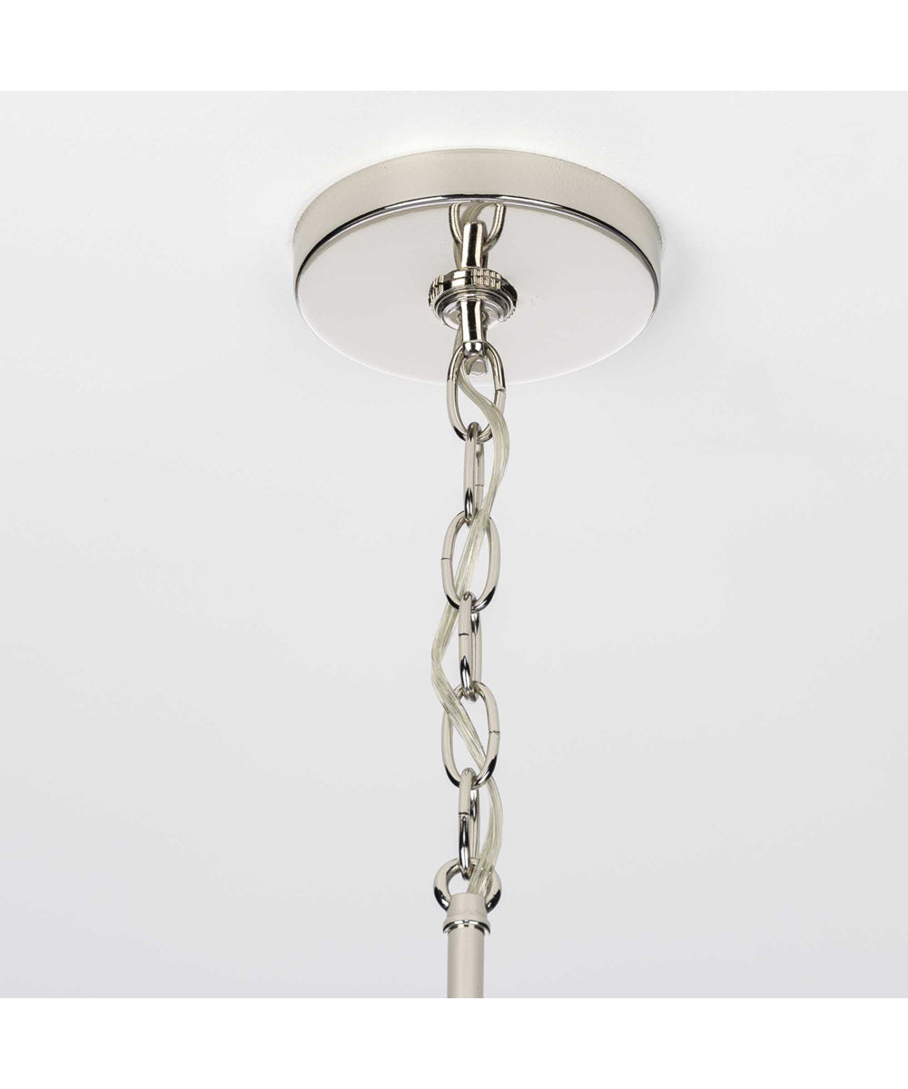 Seneca 5-Light Farmhouse Chandelier Light Polished Nickel
