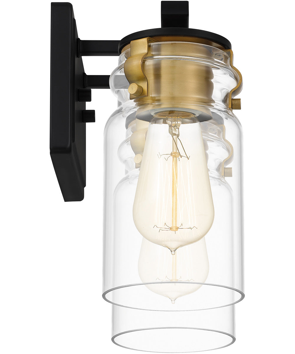 Keesey Medium 2-light Bath Light Matte Black