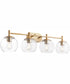 Lyon 4-light Bath Vanity Light Aged Brass