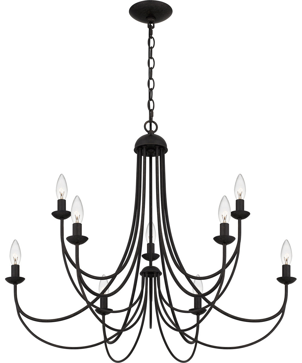 Mirren 9-light Chandelier Imperial Bronze