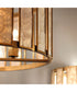 Miramar 4-Light Pendant Capiz / Natural Aged Brass