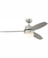 52" Beltre 1-Light Ceiling Fan Brushed Polished Nickel