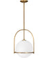 Somerset 1-Light Large Pendant in Heritage Brass