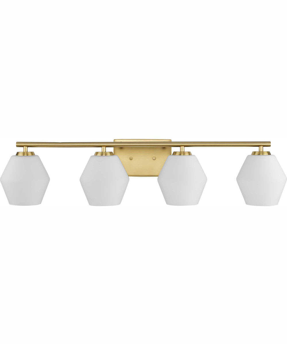 Copeland 4-Light Mid-Century Modern Vanity Light Brushed Gold