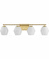 Copeland 4-Light Mid-Century Modern Vanity Light Brushed Gold
