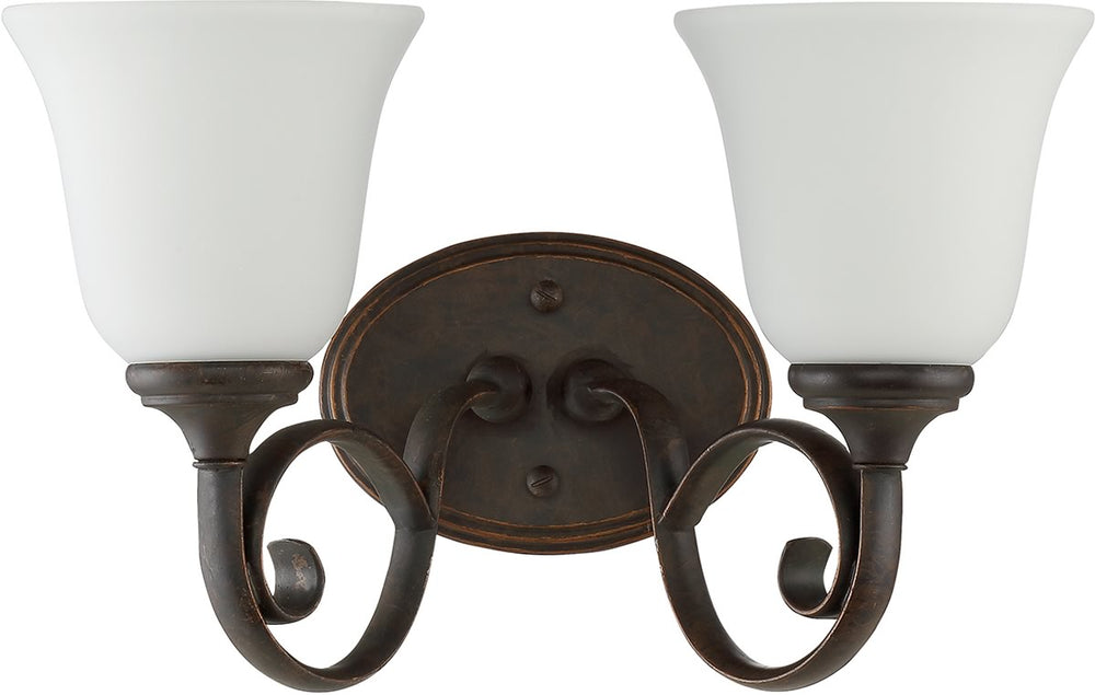 15"W Barrett Place 2-Light Bath Vanity Light Mocha Bronze