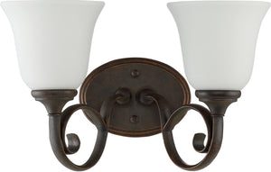15"W Barrett Place 2-Light Bath Vanity Light Mocha Bronze