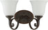 15"W Barrett Place 2-Light Bath Vanity Light Mocha Bronze