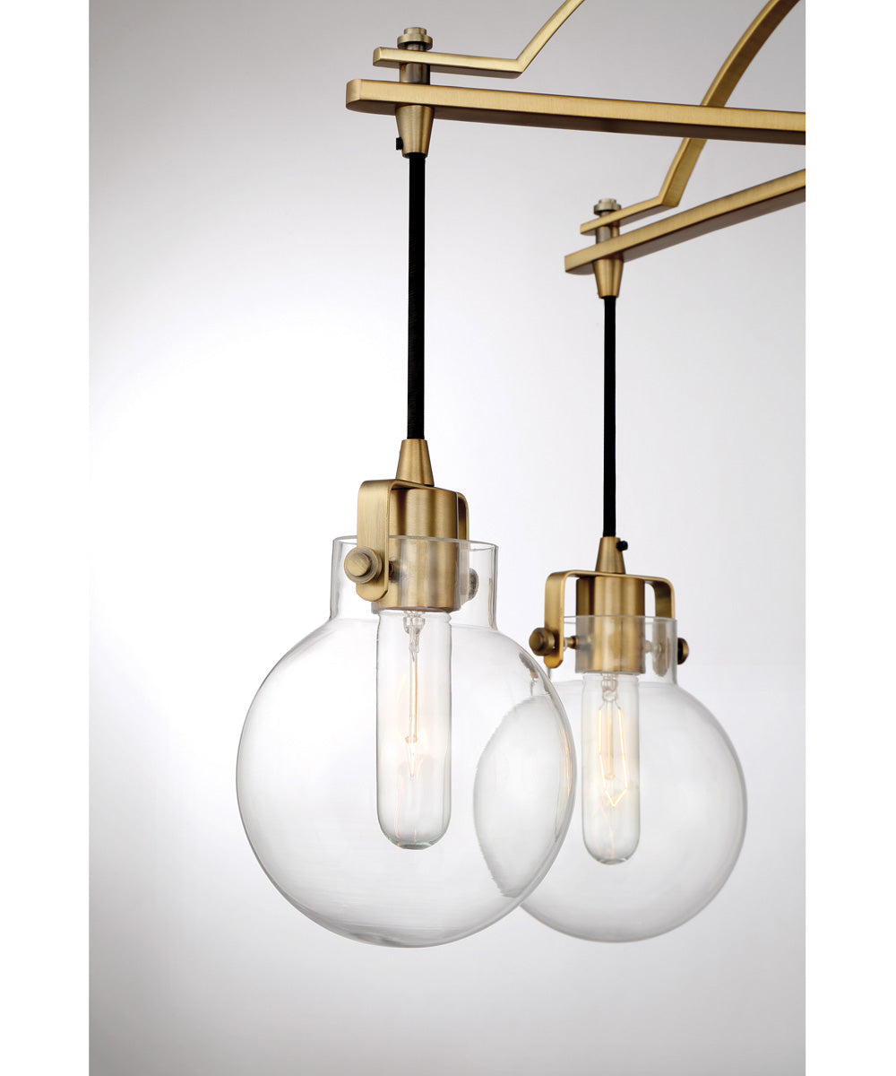 Sidwell 5-light Chandelier Weathered Brass