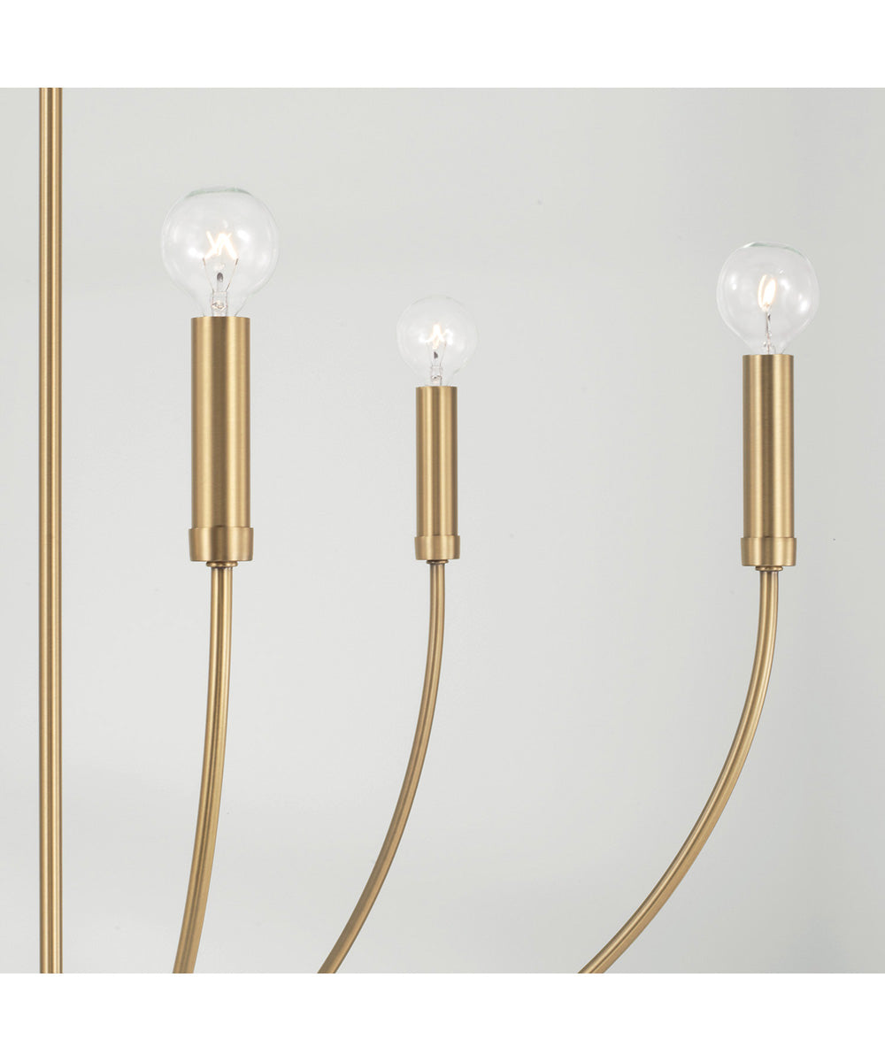 Ansley 6-Light Chandelier Aged Brass