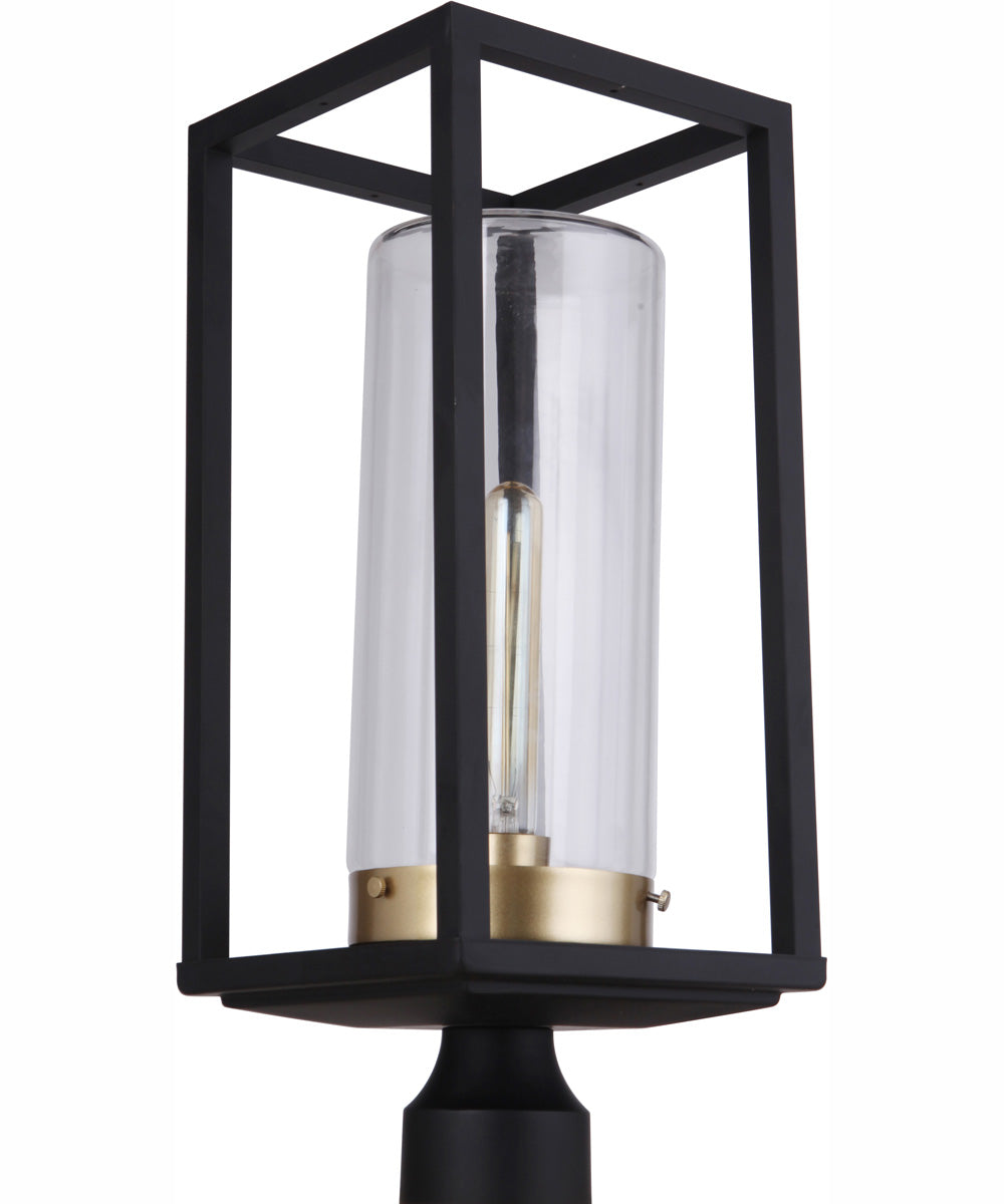 Neo 1-Light Outdoor Post Mount Midnight Satin Brass