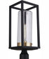 Neo 1-Light Outdoor Post Mount Midnight Satin Brass