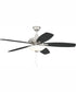 52" Jamison 1-Light Ceiling Fan Brushed Polished Nickel