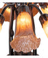 24" Wide Amber Tiffany Pond Lily 12 Light Chandelier
