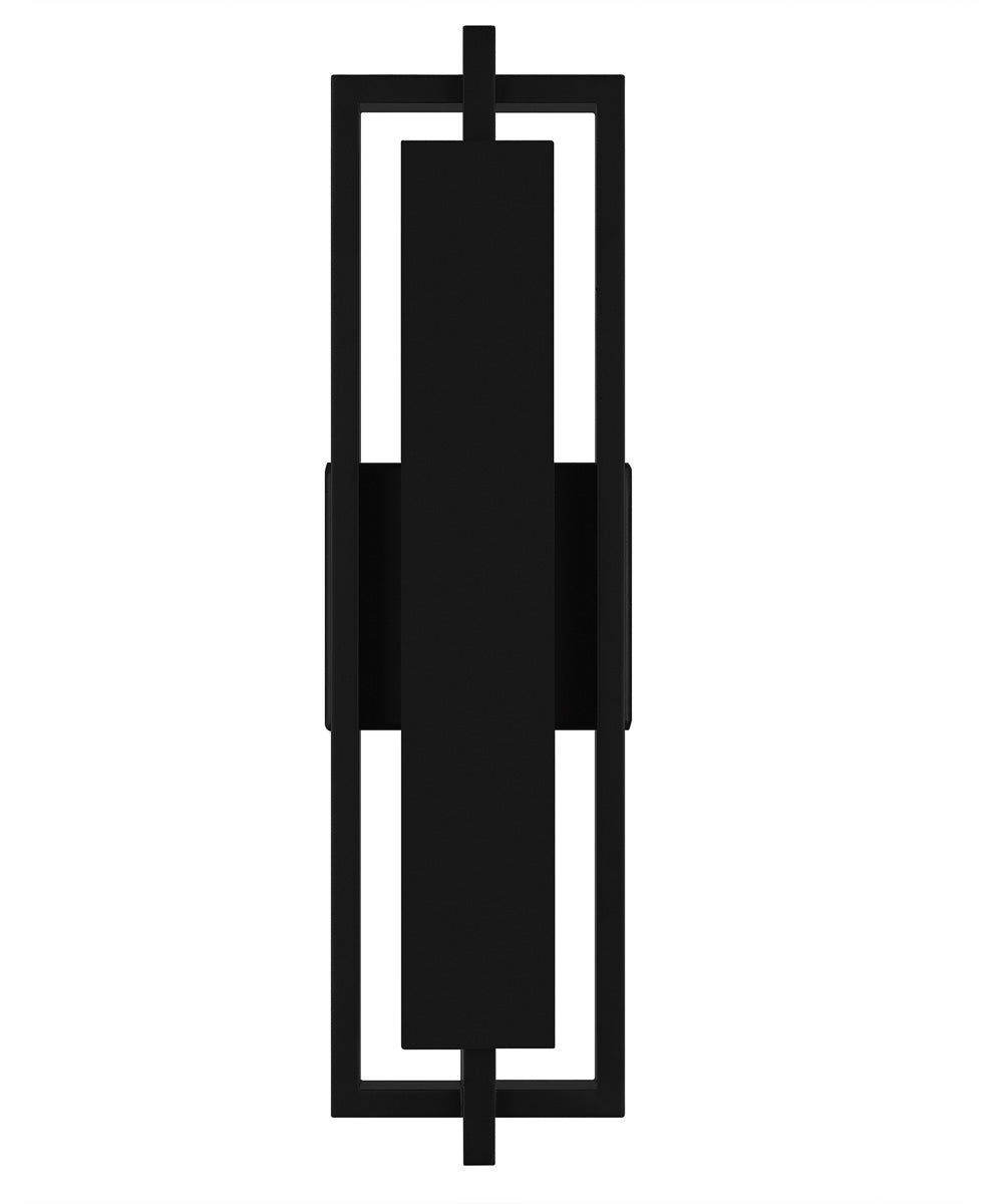 Pointsett Large Outdoor Wall Light  Coastal Armour Aluminum Matte Black