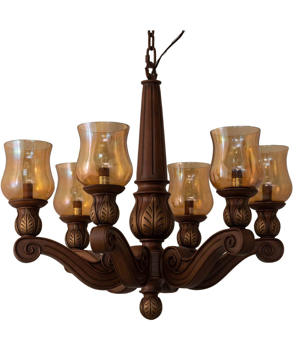 30" Wide Kendall 6 Light Chandelier