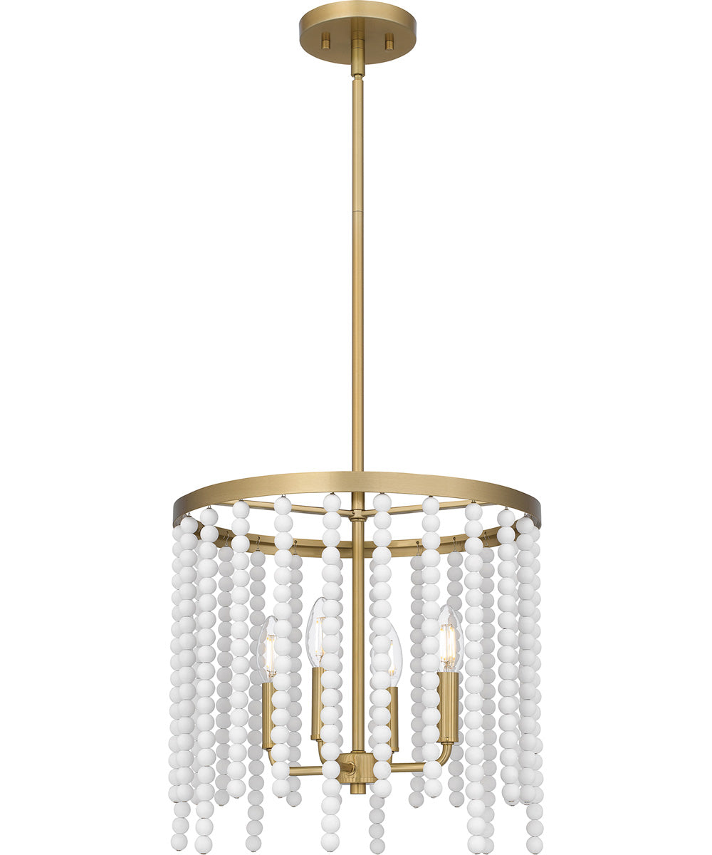 Apelle Large 4-light Pendant Aged Brass
