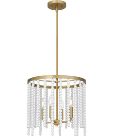 Apelle Large 4-light Pendant Aged Brass