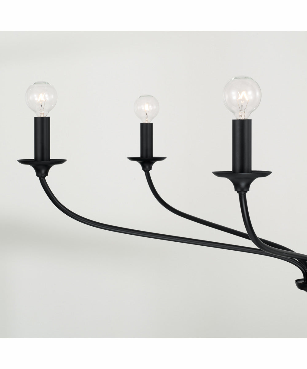 Dolan 6-Light Chandelier Matte Black