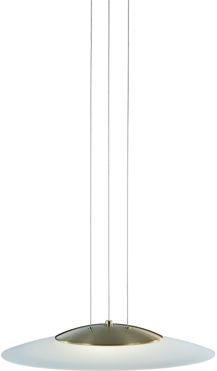 20"W Dakar LED Pendant Brass-Matte