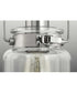 Calhoun 1-Light Clear Glass Farmhouse Mini-Pendant Light Brushed Nickel