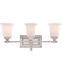 Nicholas Large 3-light Bath Light Brushed Nickel