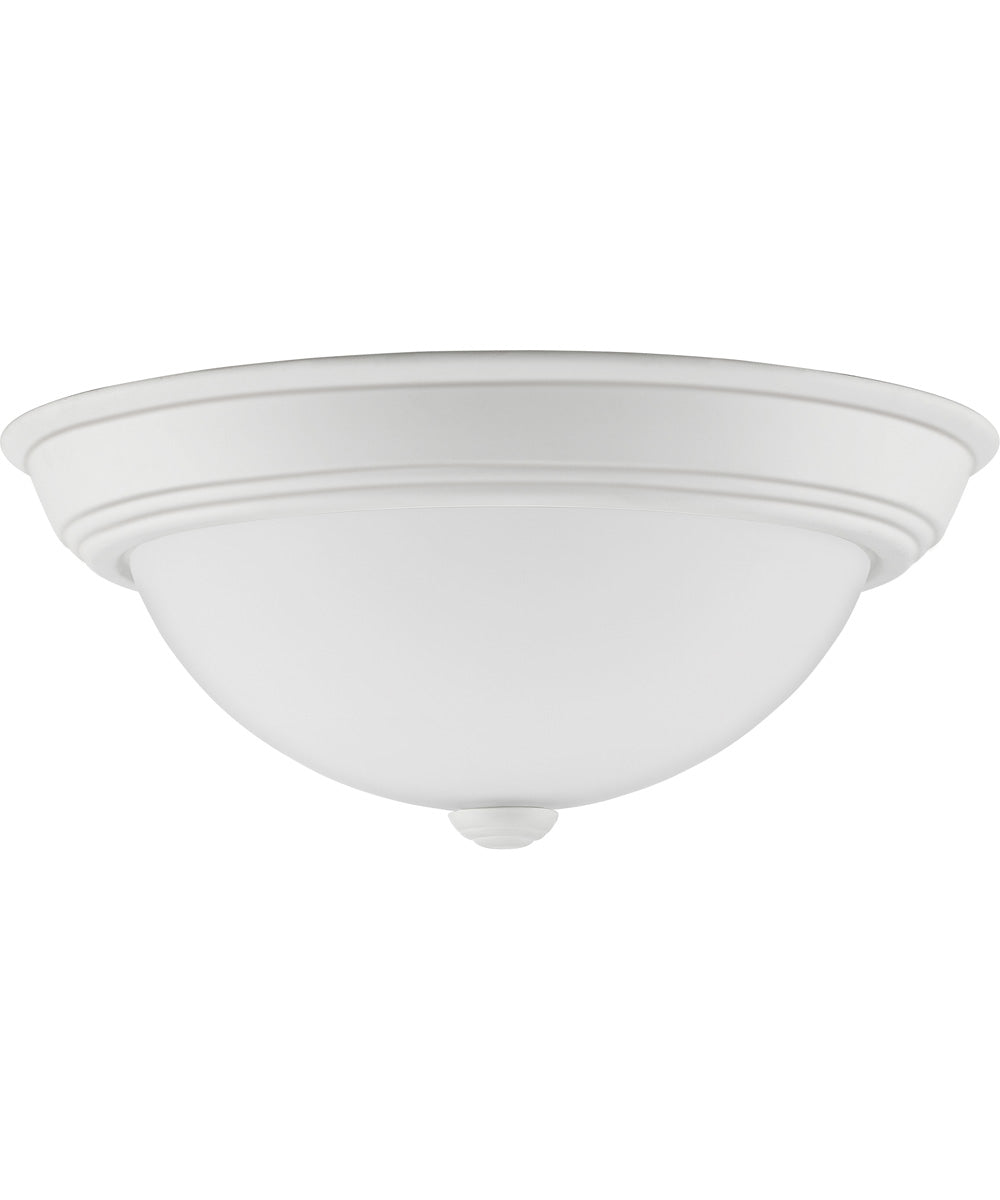 Erwin Medium 2-light Flush Mount White Lustre