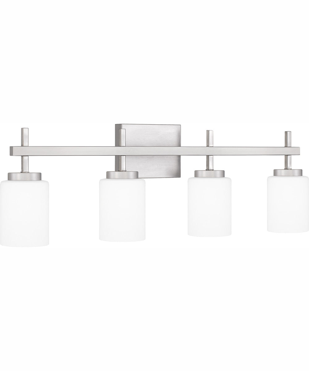 Wilburn Extra Large 4-light Bath Light Brushed Nickel