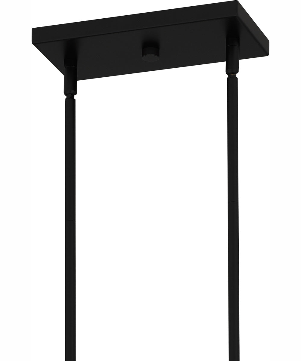 Quoizel Linear Chandelier 8-light Island Light Matte Black