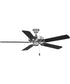 AirPro 52 in. 5-Blade Transitional Ceiling Fan Polished Chrome