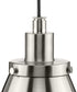 Hinton 1-Light Modern Farmhouse Pendant Brushed Nickel