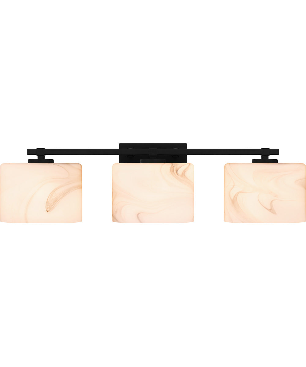 Mather Large 3-light Bath Light Matte Black