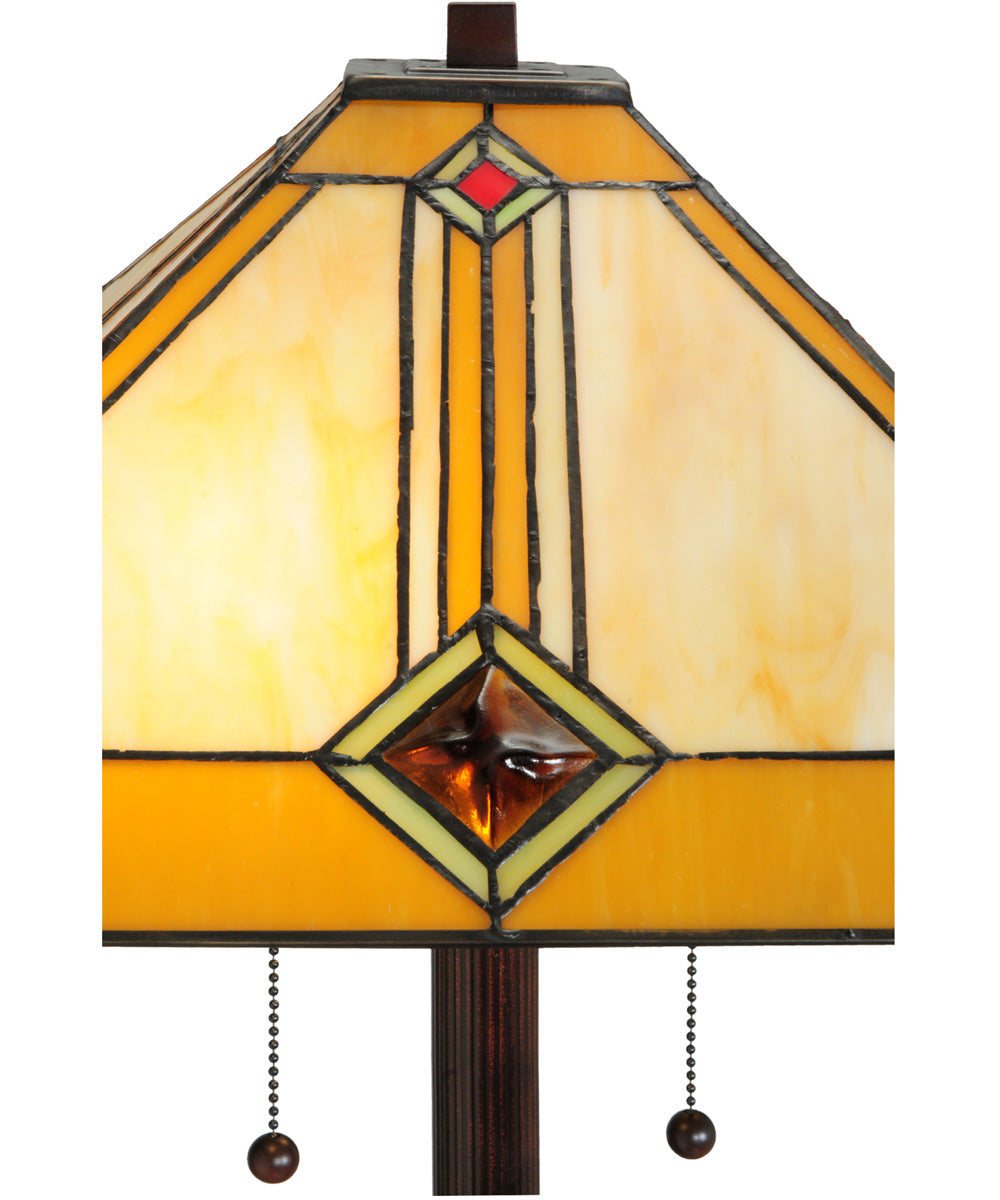 62"H Diamond Mission Floor Lamp