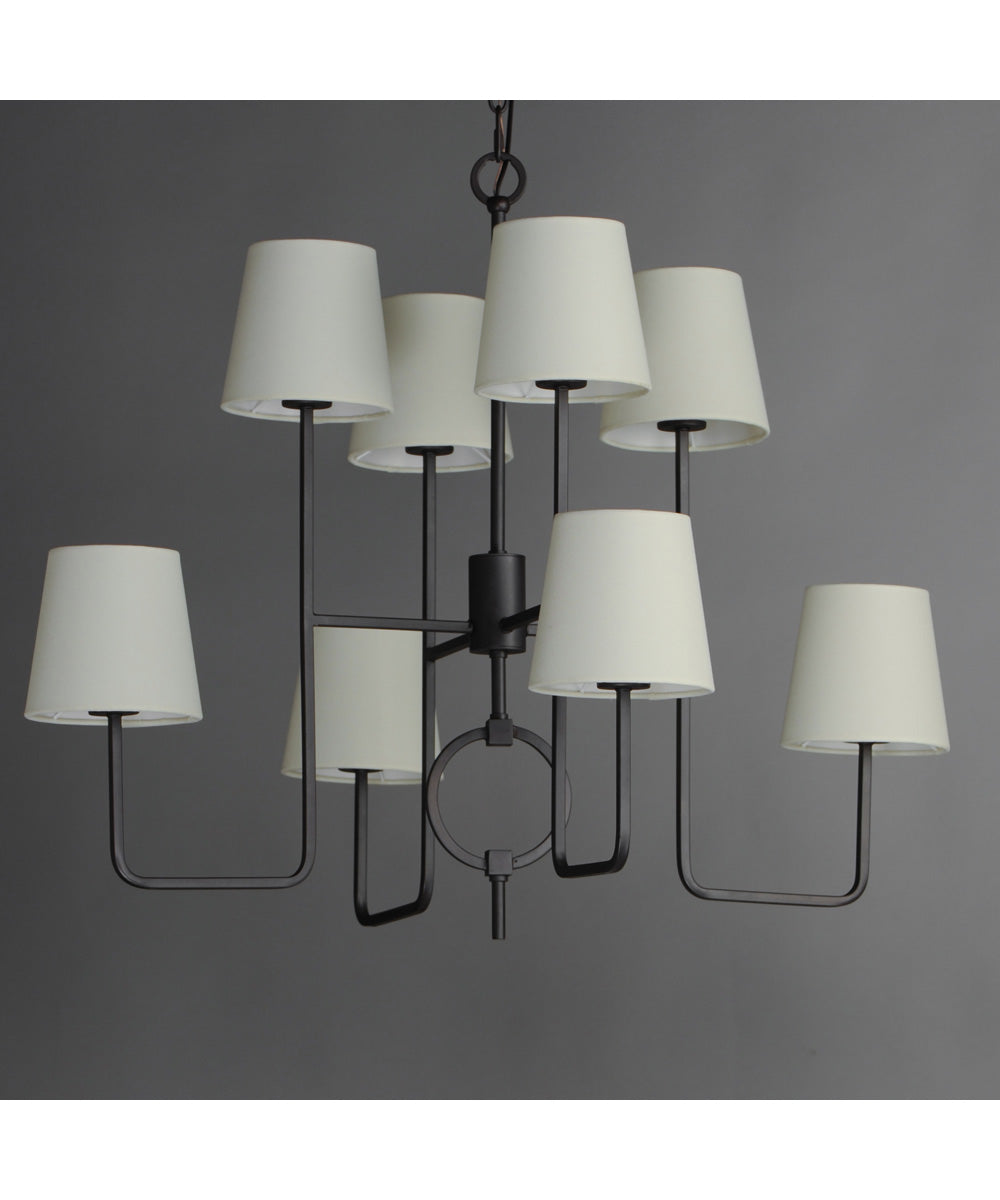 Paoli 8-Light Chandelier Charcoal Bronze