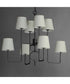 Paoli 8-Light Chandelier Charcoal Bronze