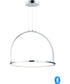 30"W Halo LED 1-Light Pendant Polished Chrome