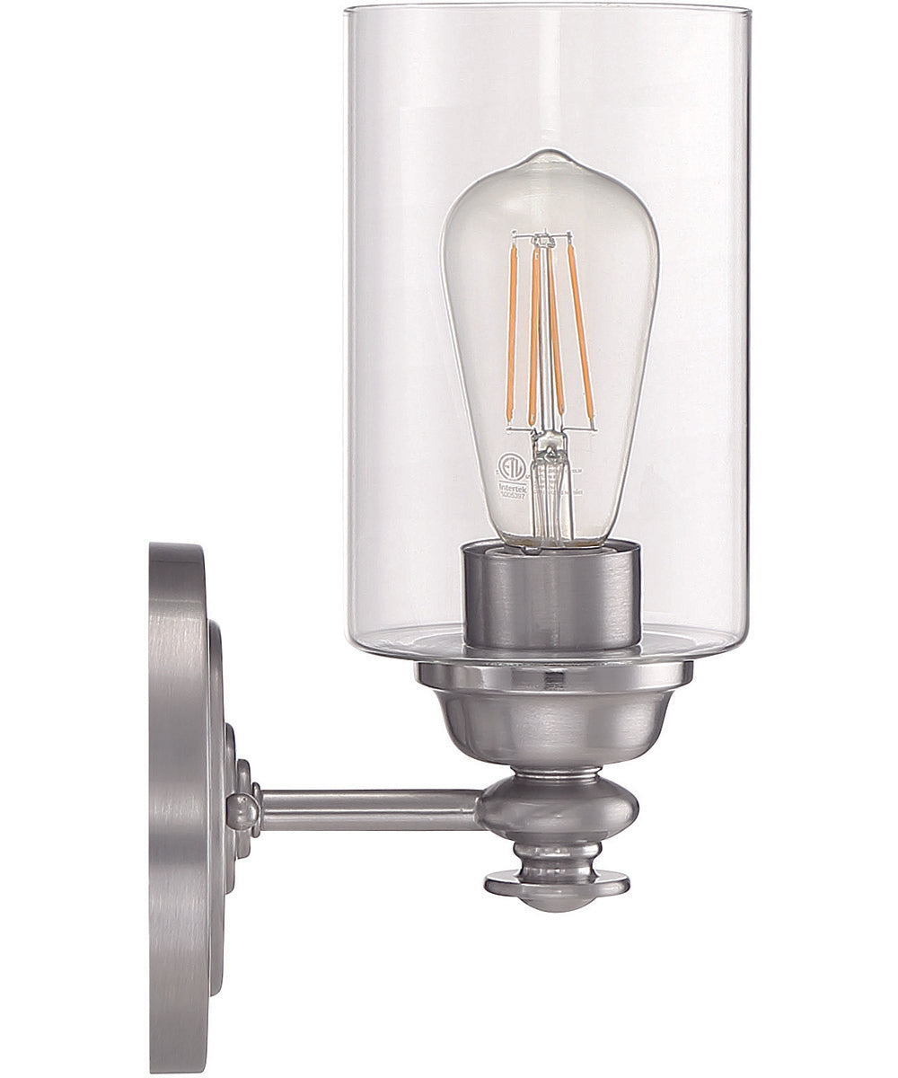 Dardyn 1-Light Wall Sconce Brushed Polished Nickel